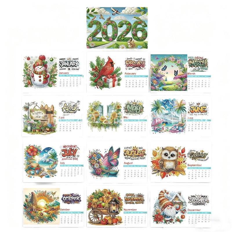 SparkVista™ DIY Diamant Bureaukalender