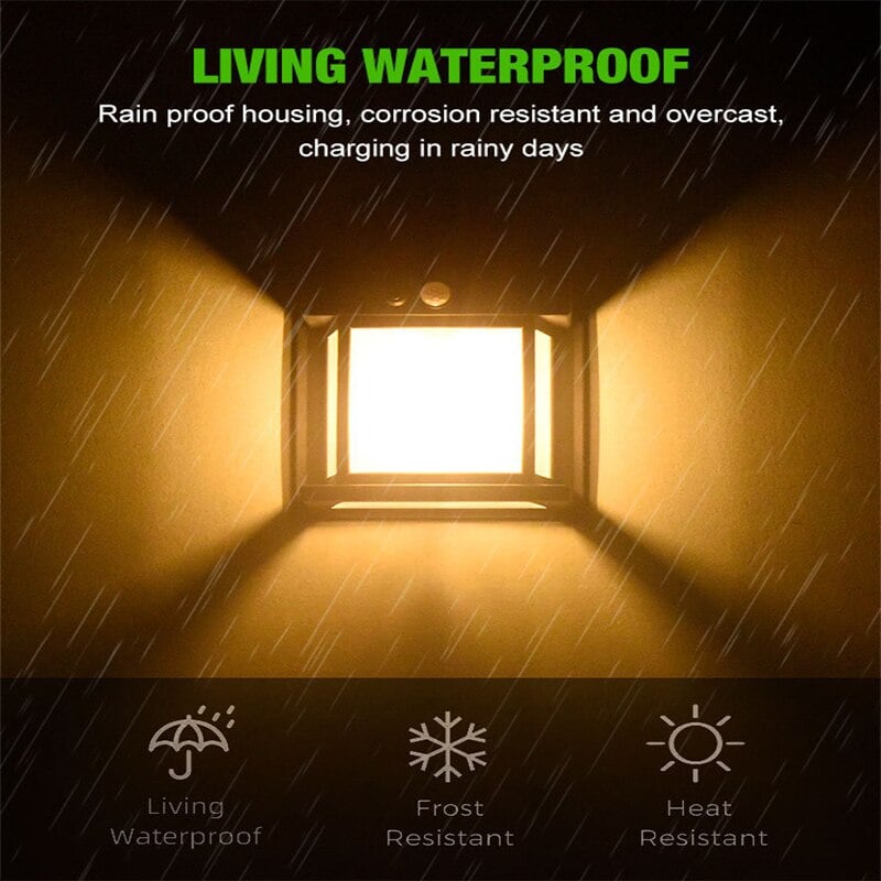 LumaVex™ Solar Wandlamp met Bewegingssensor