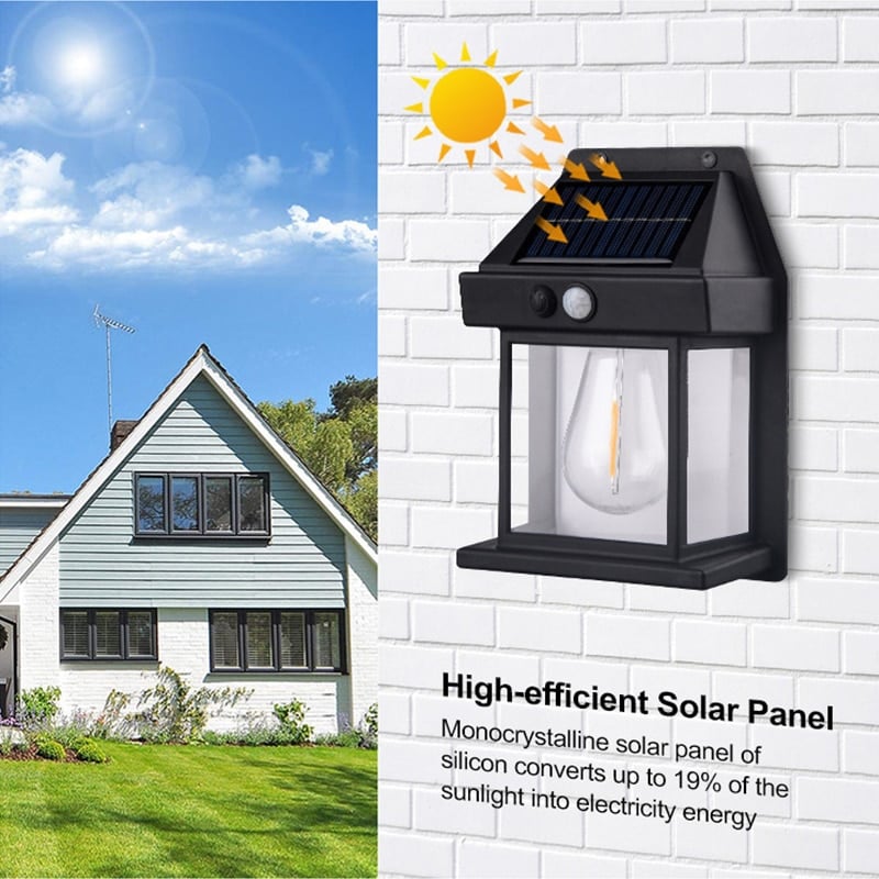 LumaVex™ Solar Wandlamp met Bewegingssensor