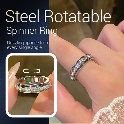 AureliaTurn™ – Luxe Draaiende Zirkonia Ring