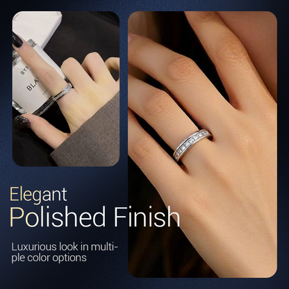 AureliaTurn™ – Luxe Draaiende Zirkonia Ring