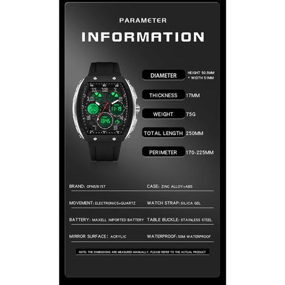 Noctyron™ Active Dual-Time Herenhorloge
