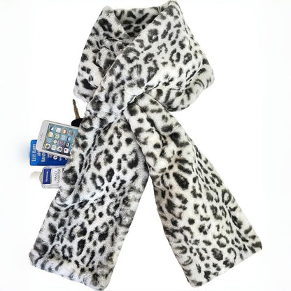 Furiva™ – Luxe Faux Fur Sjaal met Verborgen Ritsvak