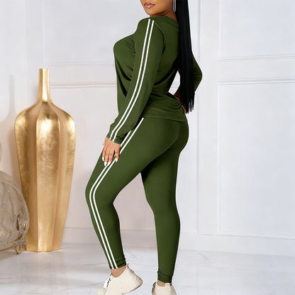 LunéaFlow™ – Casual Tweedelige Dames Set met Sportieve Details