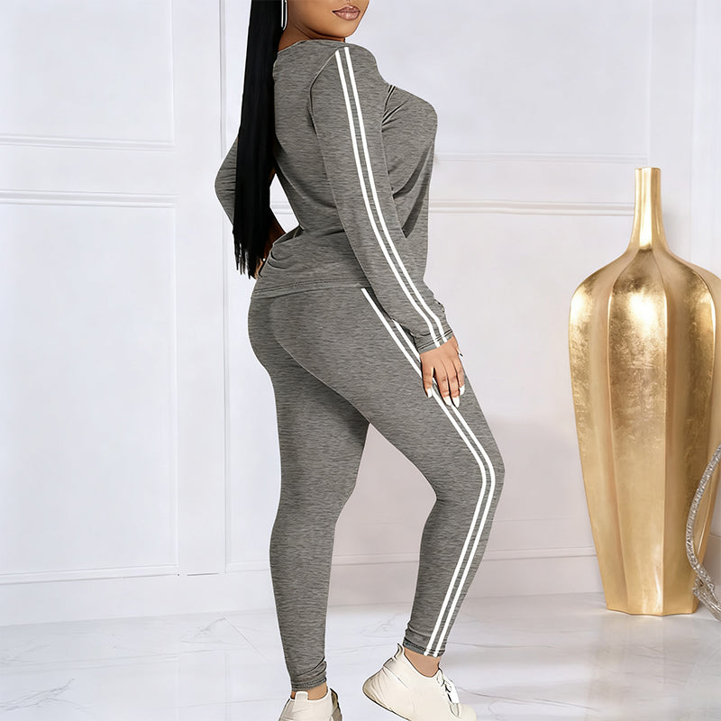 LunéaFlow™ – Casual Tweedelige Dames Set met Sportieve Details