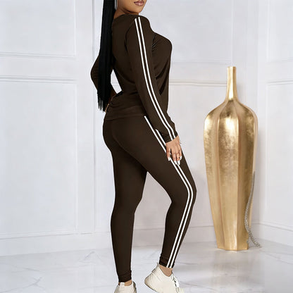 LunéaFlow™ – Casual Tweedelige Dames Set met Sportieve Details