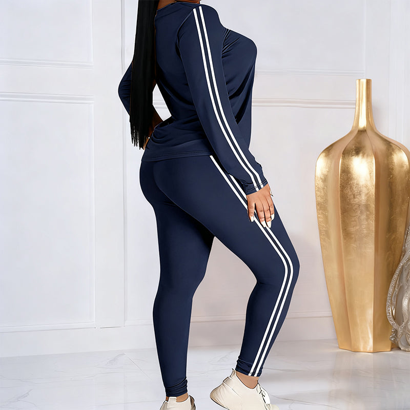 LunéaFlow™ – Casual Tweedelige Dames Set met Sportieve Details