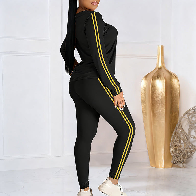 LunéaFlow™ – Casual Tweedelige Dames Set met Sportieve Details