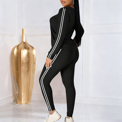 LunéaFlow™ – Casual Tweedelige Dames Set met Sportieve Details