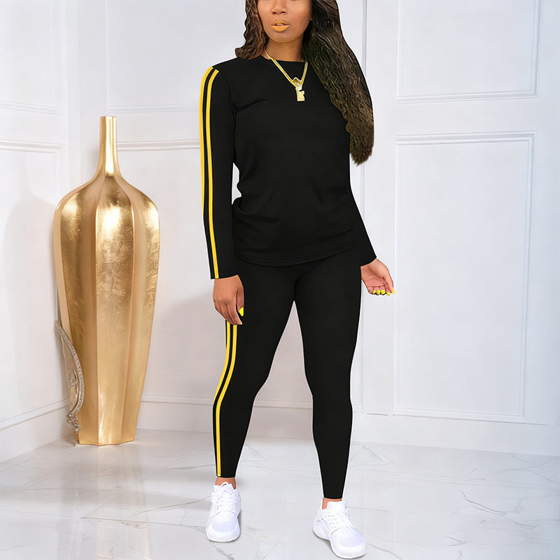 LunéaFlow™ – Casual Tweedelige Dames Set met Sportieve Details