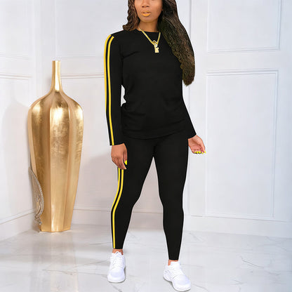 LunéaFlow™ – Casual Tweedelige Dames Set met Sportieve Details