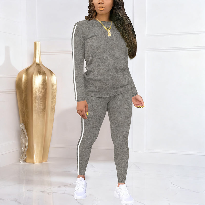 LunéaFlow™ – Casual Tweedelige Dames Set met Sportieve Details