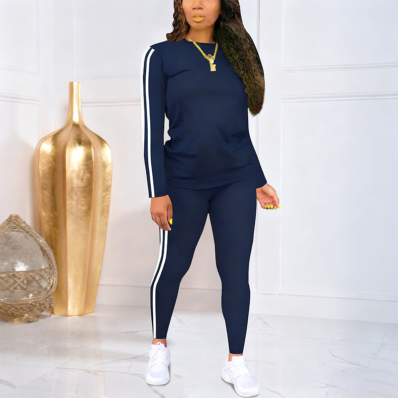 LunéaFlow™ – Casual Tweedelige Dames Set met Sportieve Details