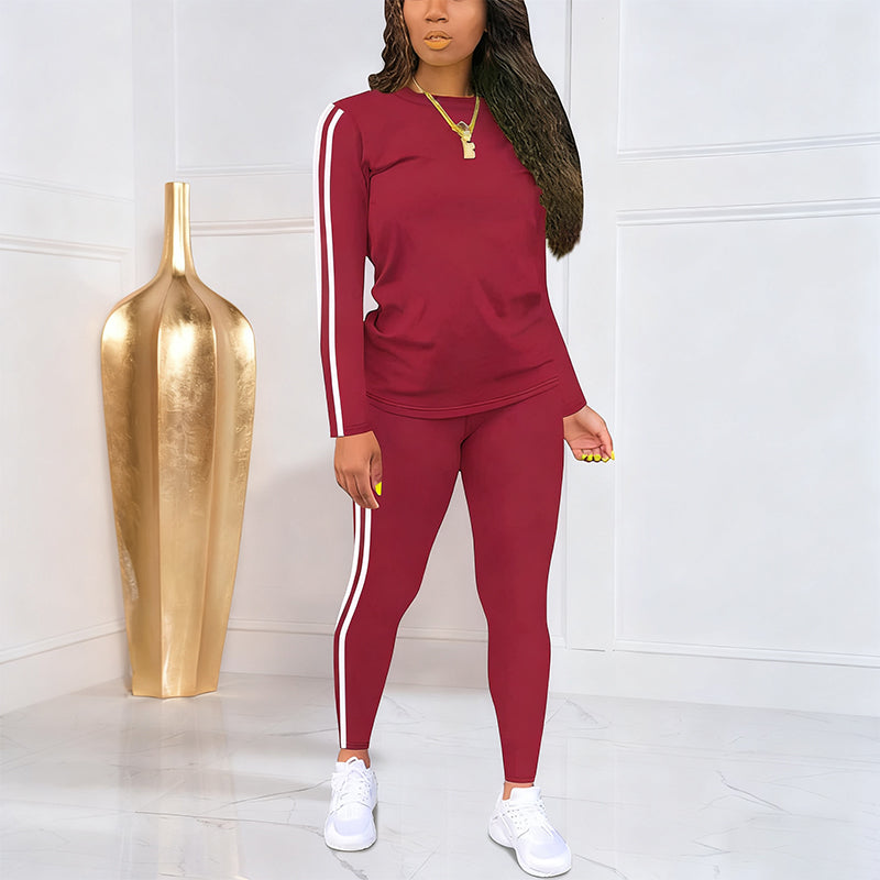 LunéaFlow™ – Casual Tweedelige Dames Set met Sportieve Details