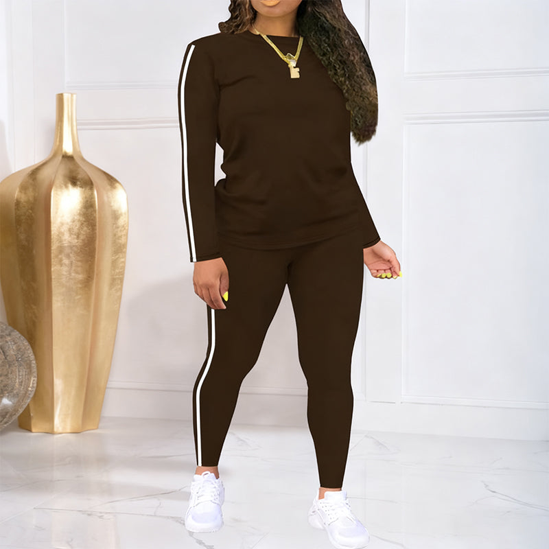 LunéaFlow™ – Casual Tweedelige Dames Set met Sportieve Details