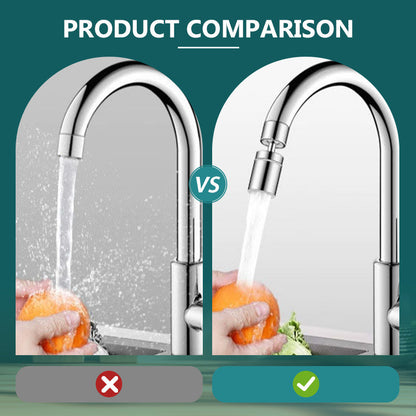 AquaVireo™ - 360° Keukenkraanversterker met Dubbele Waterstand | 1+1 GRATIS