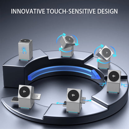ChargeNest™ TrioFold – Magnetisch 3-in-1 Draadloos Laadstation