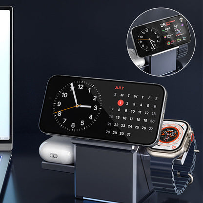 ChargeNest™ TrioFold – Magnetisch 3-in-1 Draadloos Laadstation