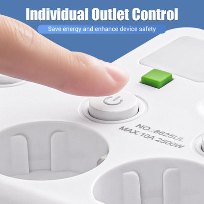 Nexora™ SmartPower Hub met USB & Nachtlamp