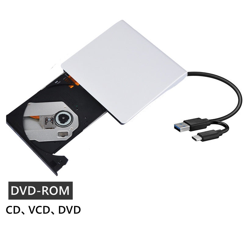 Nexory™ - RGB Externe CD/DVD Drive met USB-C Hub