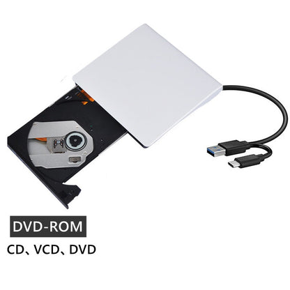 Nexory™ - RGB Externe CD/DVD Drive met USB-C Hub