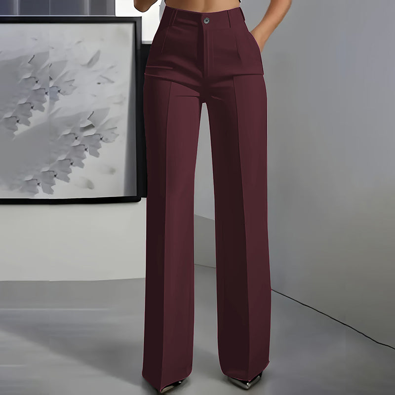 Elviora™ Tailored High-Waist Broek voor Dames