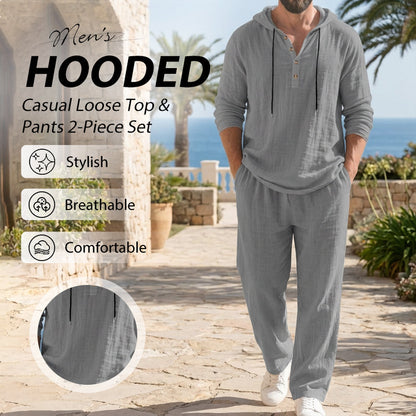 Averon™ - Linen Comfort Set – Heren 2-delige Outfit