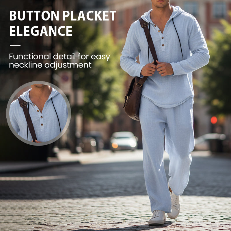 Averon™ - Linen Comfort Set – Heren 2-delige Outfit
