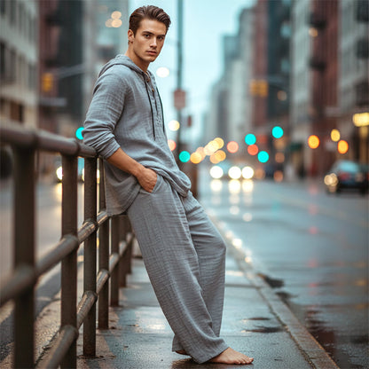 Averon™ - Linen Comfort Set – Heren 2-delige Outfit