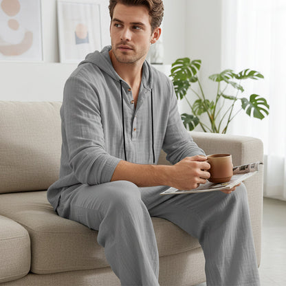 Averon™ - Linen Comfort Set – Heren 2-delige Outfit