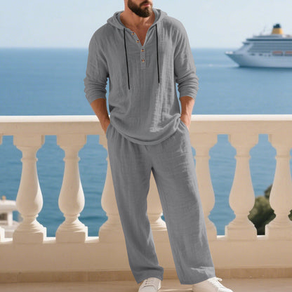 Averon™ - Linen Comfort Set – Heren 2-delige Outfit