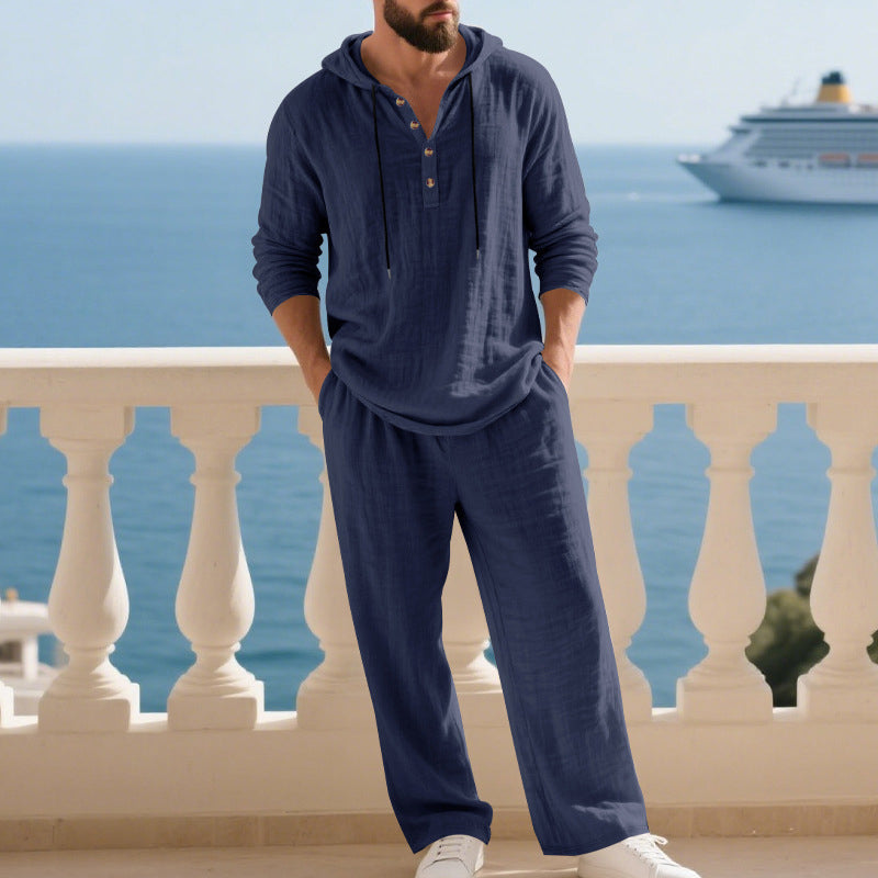 Averon™ - Linen Comfort Set – Heren 2-delige Outfit