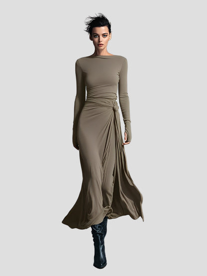 Lunévia™ | Elegante Jurk met Subtiel Vormgevend Detail
